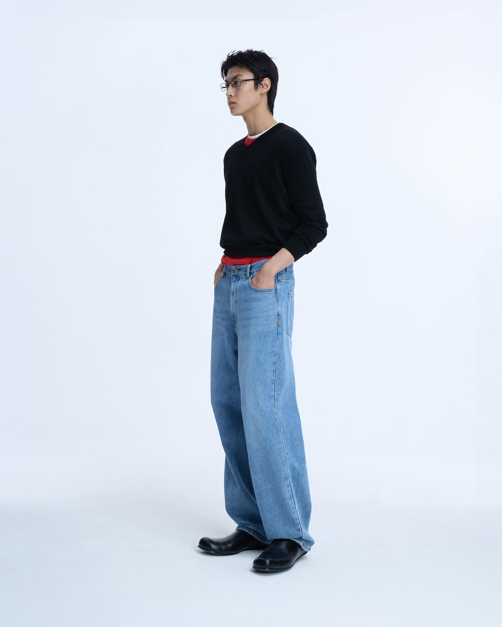 Ader Error - Sig; SV Tag jeans 01 (Sky blue) product image 2 | TRAB K-Fashion Australia