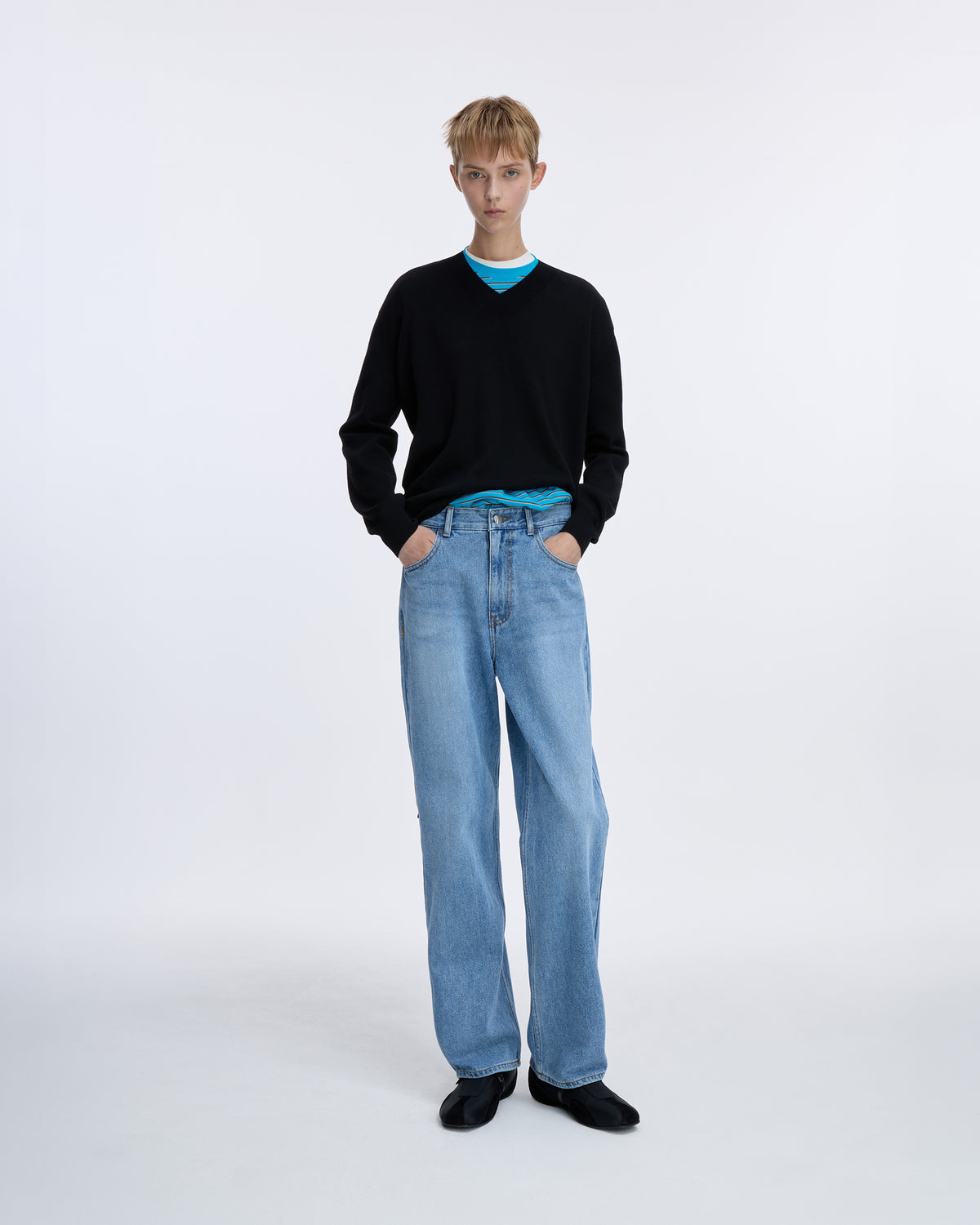 Ader Error - Sig; SV Tag jeans 01 (Sky blue) product image 6 | TRAB K-Fashion Australia
