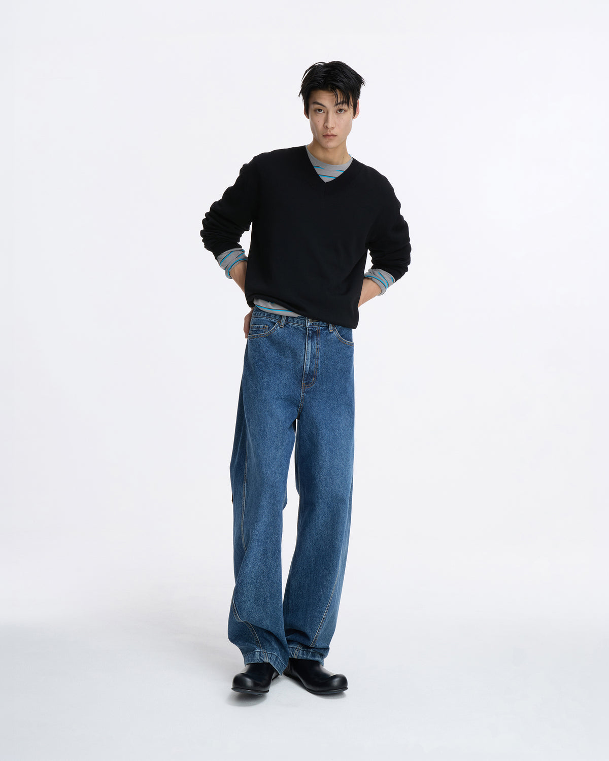 Ader Error - Sig; SV Tag jeans 04 (Blue) product image 1 | TRAB K-Fashion Australia