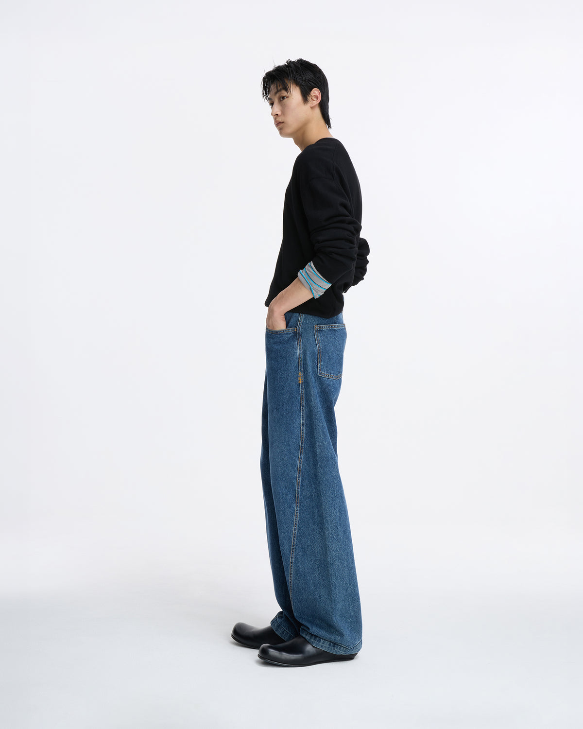 Ader Error - Sig; SV Tag jeans 04 (Blue) product image 2 | TRAB K-Fashion Australia