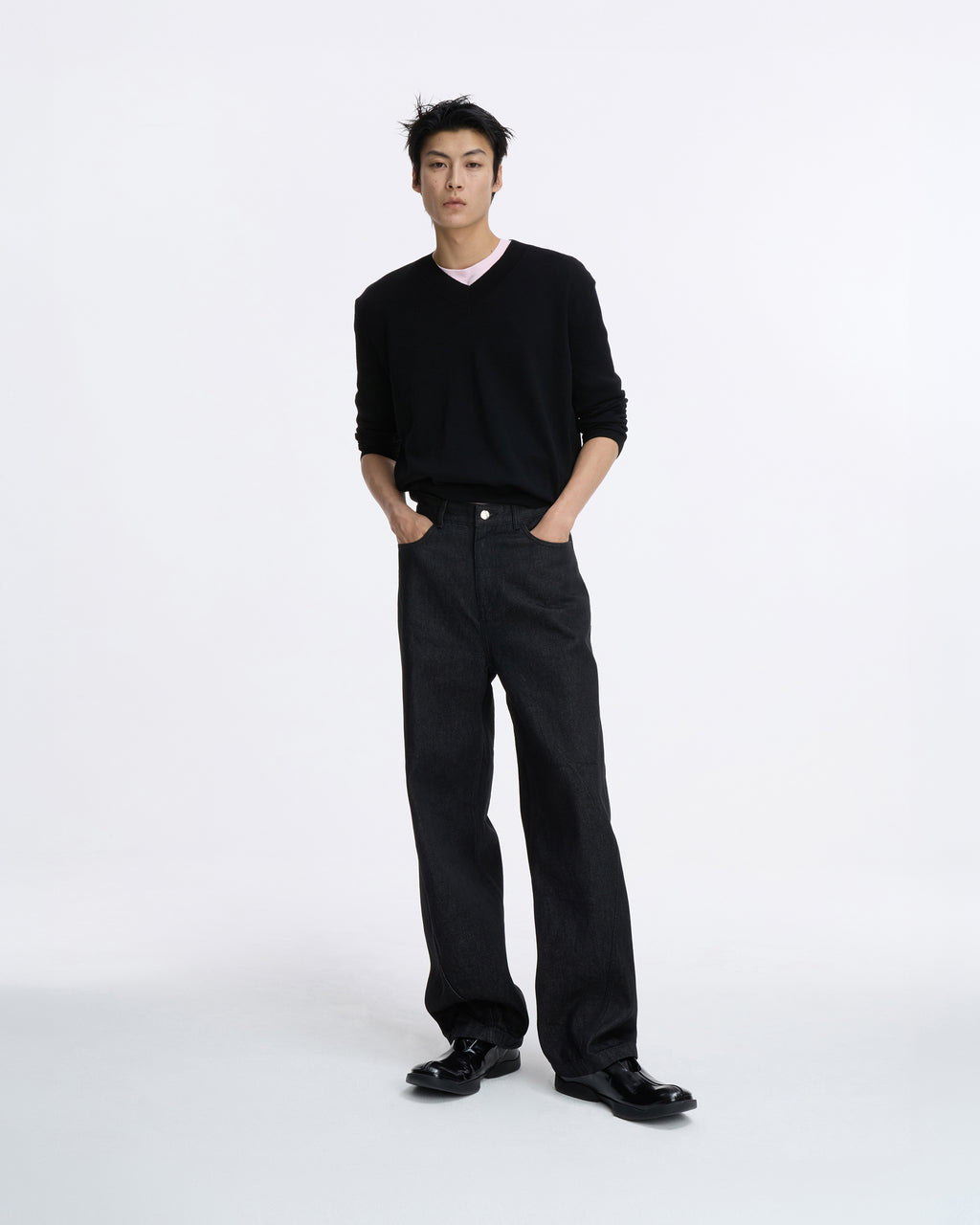 Ader Error - Sig; SV Tag jeans 05 (Noir) product image 1 | TRAB K-Fashion Australia