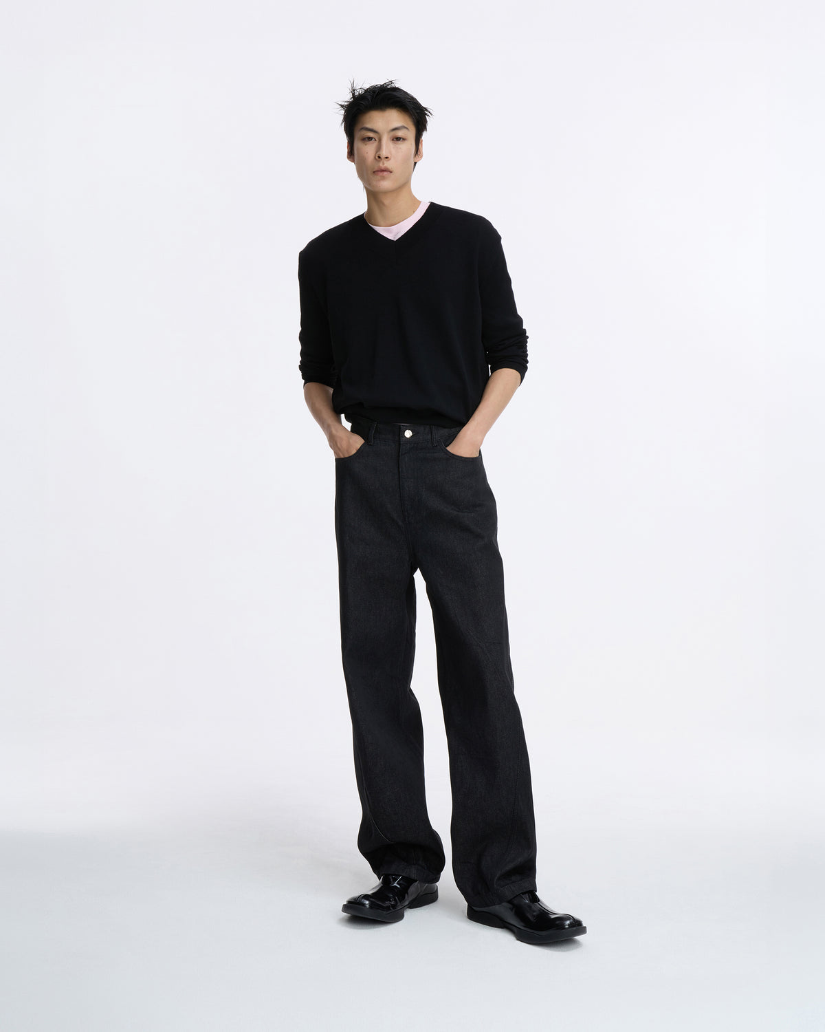 Ader Error - Sig; SV Tag jeans 05 (Noir) product image 1 | TRAB K-Fashion Australia