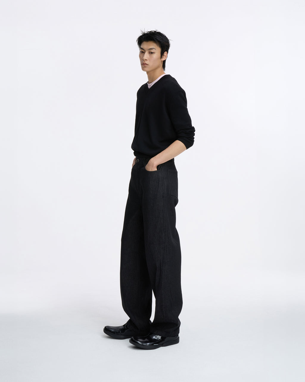 Ader Error - Sig; SV Tag jeans 05 (Noir) product image 2 | TRAB K-Fashion Australia