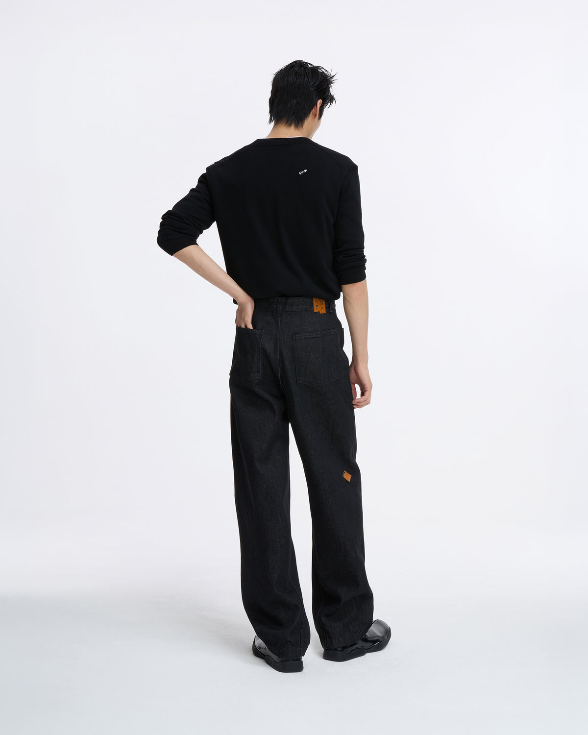Ader Error - Sig; SV Tag jeans 05 (Noir) product image 3 | TRAB K-Fashion Australia