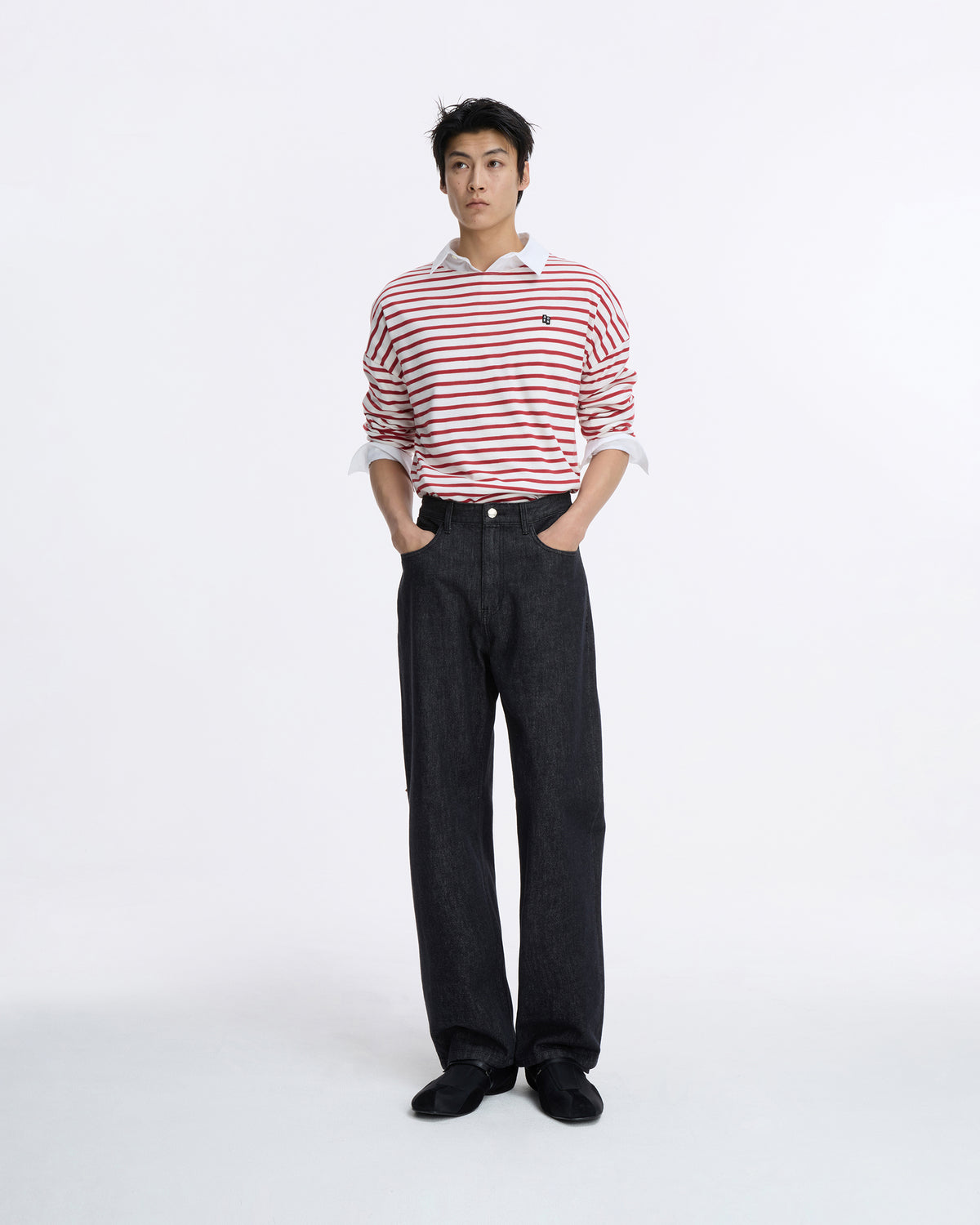 Ader Error - Sig; SV Tag jeans 06 (Noir) product image 1 | TRAB K-Fashion Australia