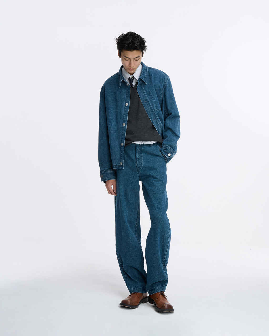 Ader Error - Sig; SV Tag jeans 08 (Blue) product image 1 | TRAB K-Fashion Australia