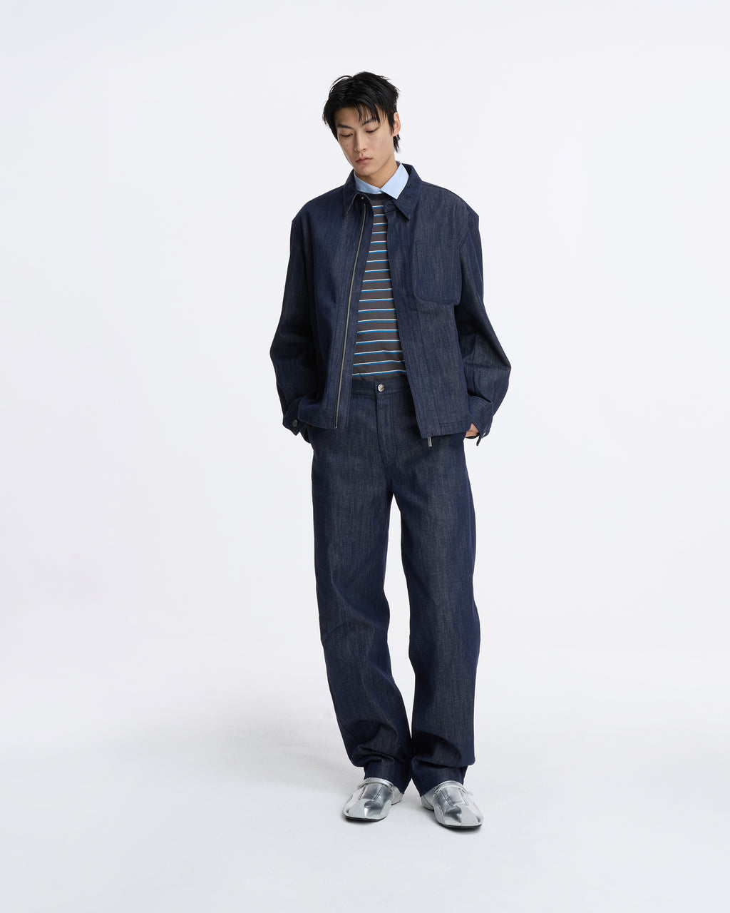 Ader Error - Sig; SV Tag jeans 08 (Dark Blue) product image 1 | TRAB K-Fashion Australia