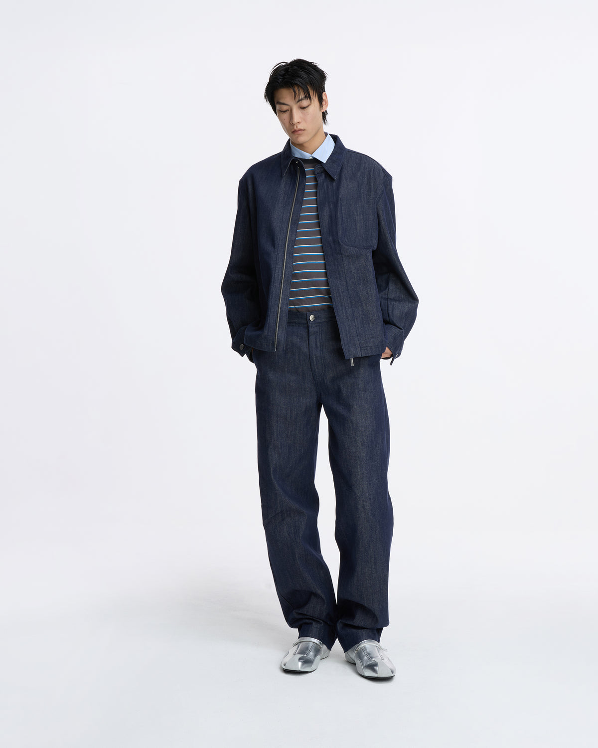 Ader Error - Sig; SV Tag jeans 08 (Dark Blue) product image 1 | TRAB K-Fashion Australia