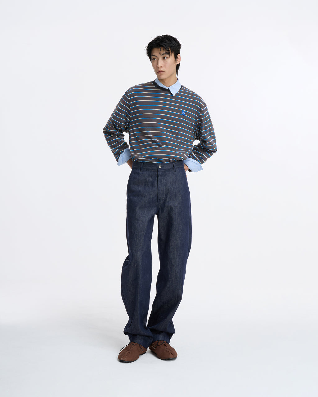 Ader Error - Sig; SV Tag jeans 08 (Dark Blue) product image 3 | TRAB K-Fashion Australia