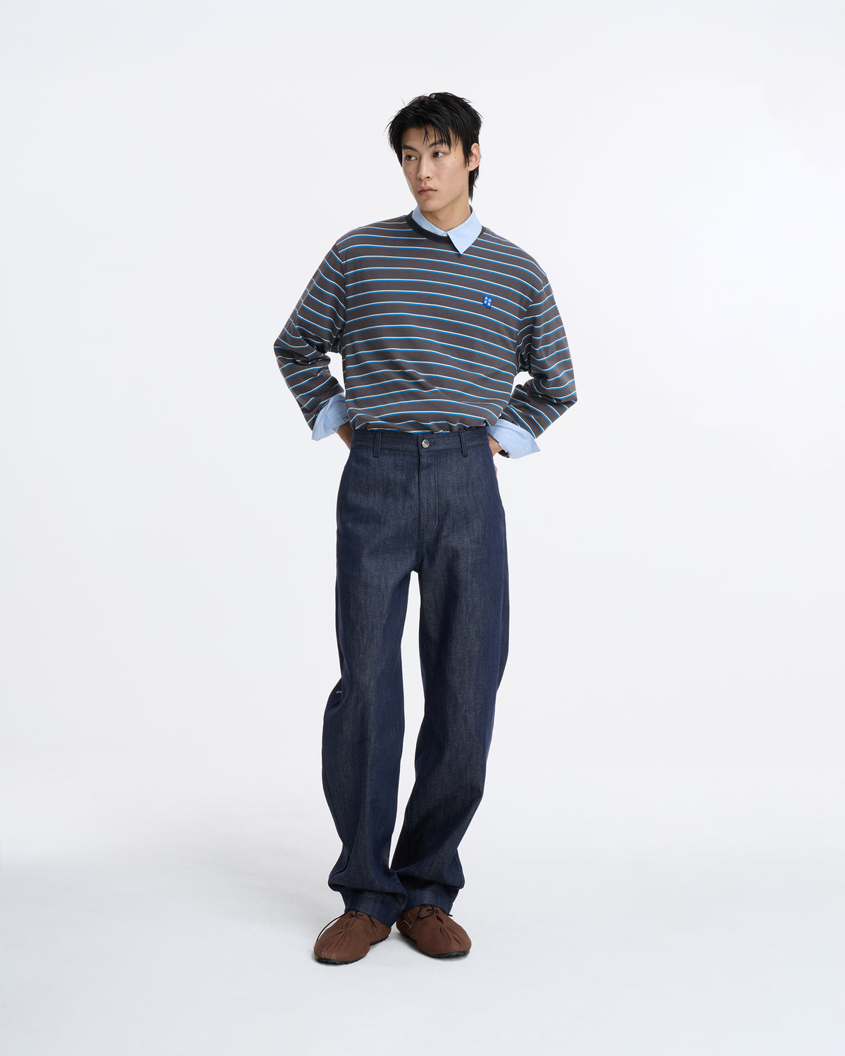 Ader Error - Sig; SV Tag jeans 08 (Dark Blue) product image 3 | TRAB K-Fashion Australia