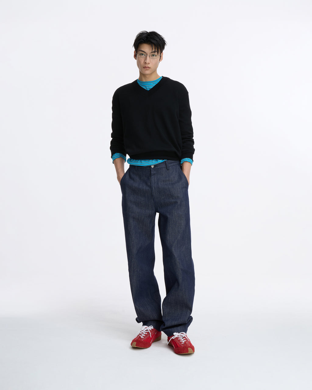 Ader Error - Sig; SV Tag jeans 08 (Dark Blue) product image 7 | TRAB K-Fashion Australia