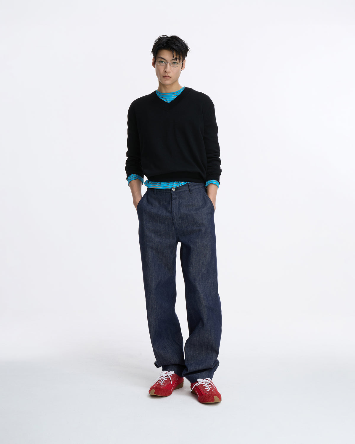 Ader Error - Sig; SV Tag jeans 08 (Dark Blue) product image 7 | TRAB K-Fashion Australia