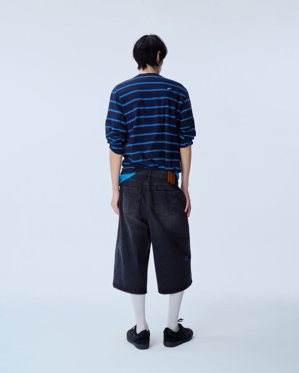 Ader Error - Sig; SV Tag short jeans 01 (Noir) product image 9 | TRAB K-Fashion Australia