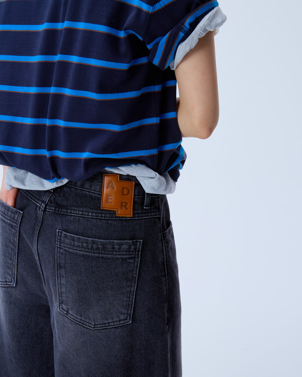 Ader Error - Sig; SV Tag short jeans 01 (Noir) product image 13 | TRAB K-Fashion Australia