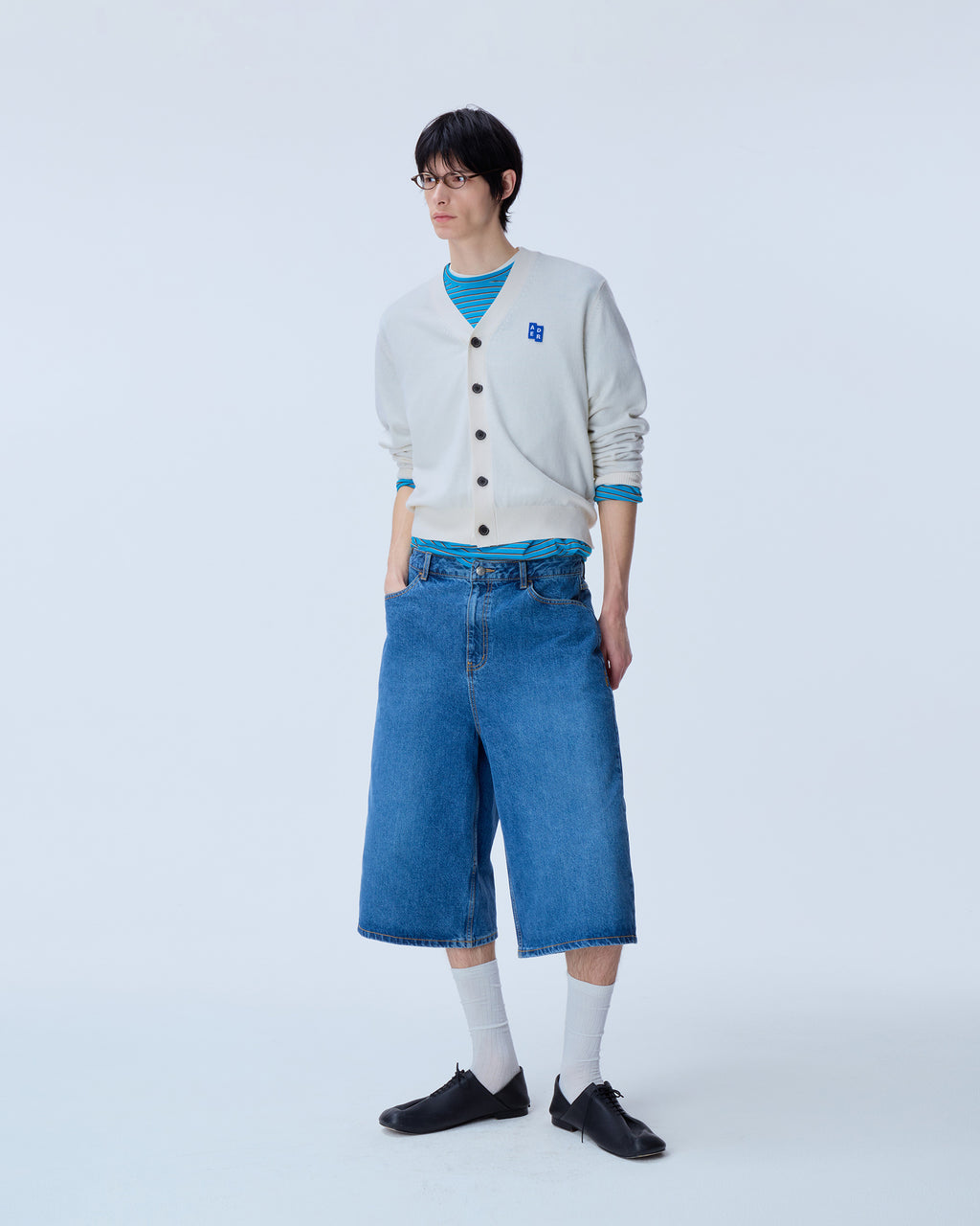 Ader Error - Sig; SV Tag short jeans 01 (Blue) product image 8 | TRAB K-Fashion Australia