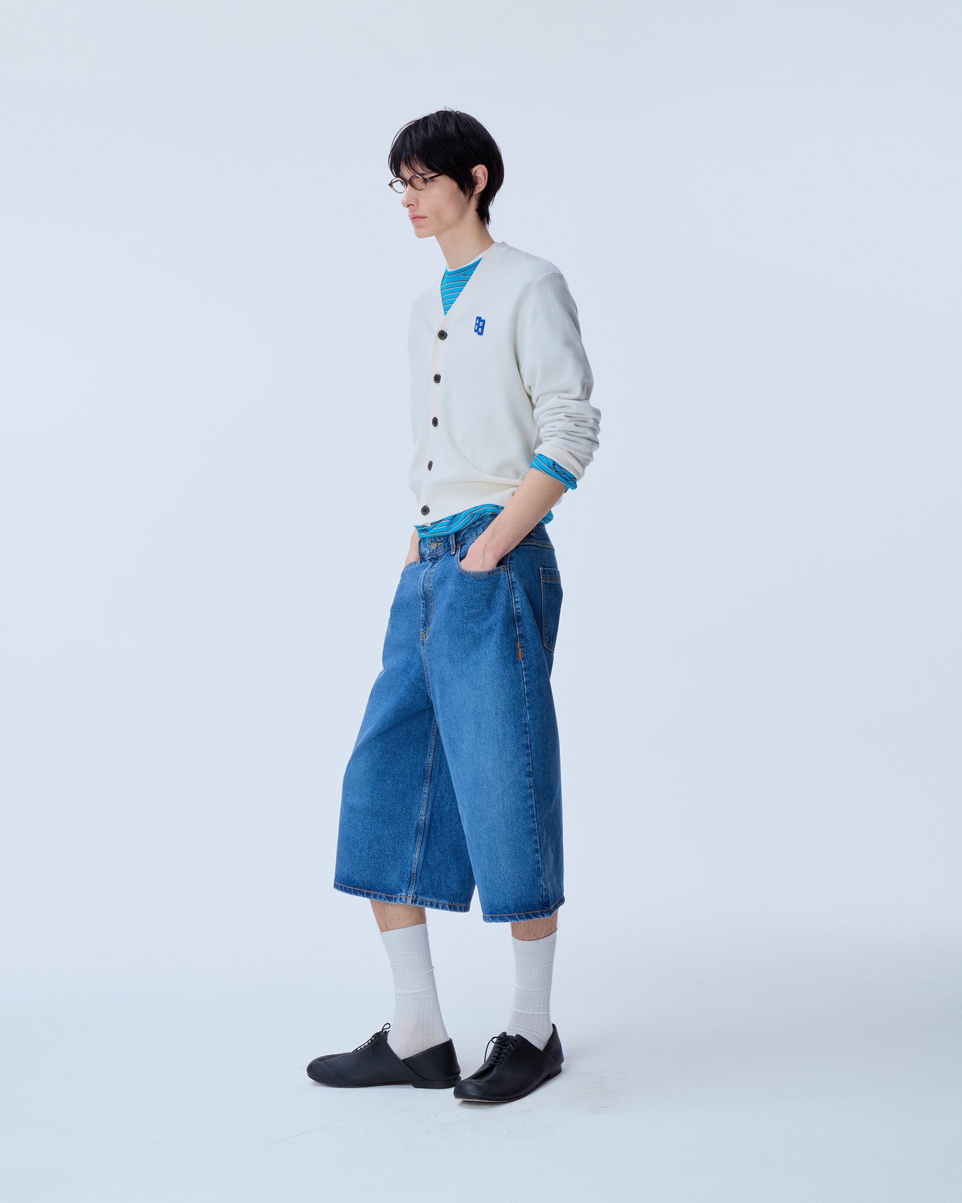 Ader Error - Sig; SV Tag short jeans 01 (Blue) product image 9 | TRAB K-Fashion Australia