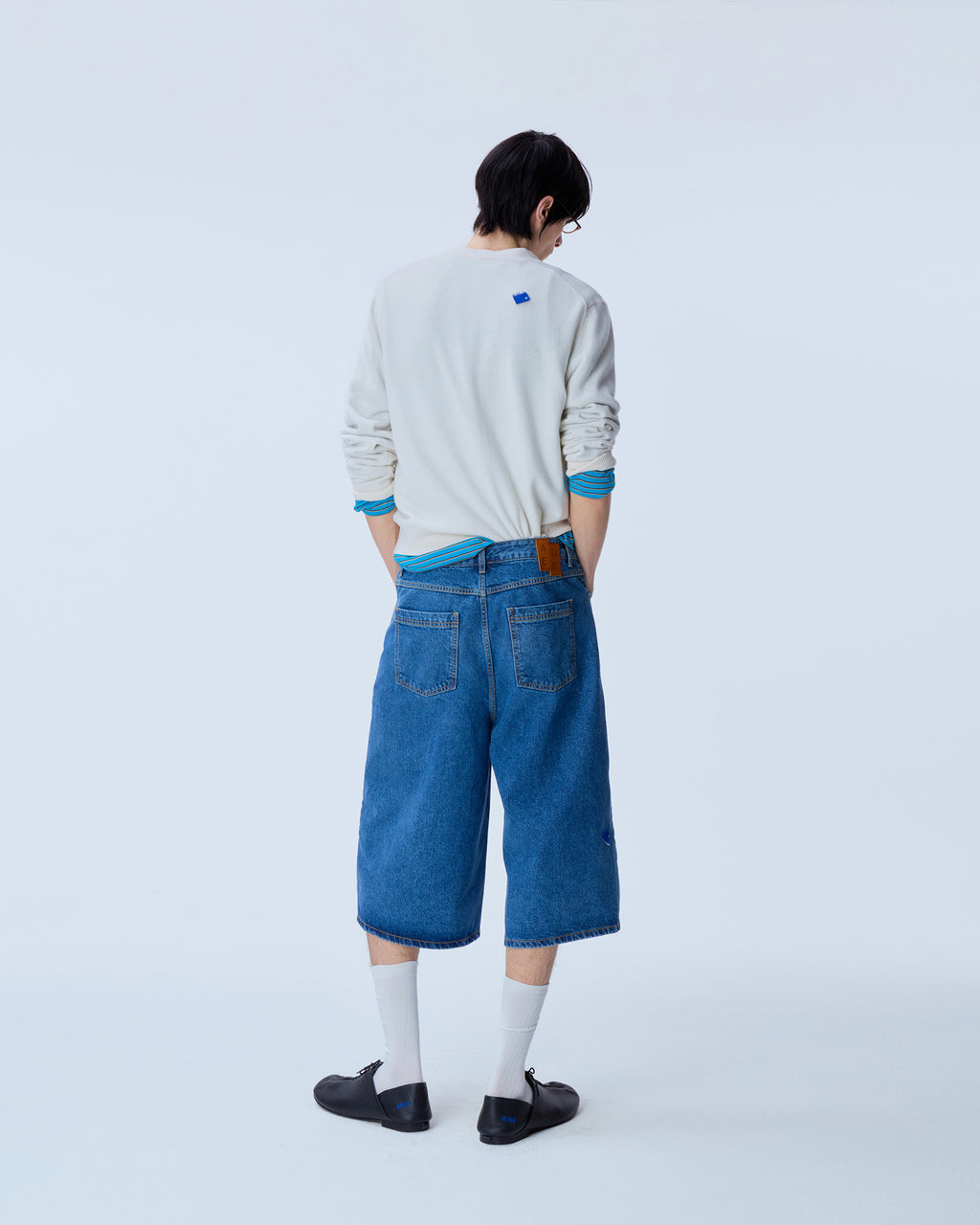 Ader Error - Sig; SV Tag short jeans 01 (Blue) product image 10 | TRAB K-Fashion Australia
