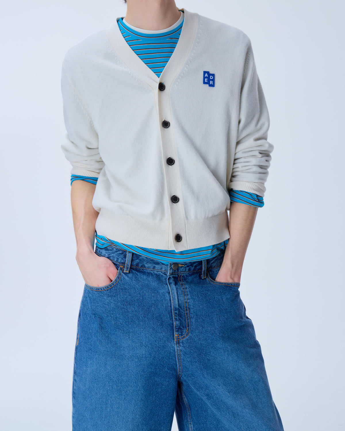 Ader Error - Sig; SV Tag short jeans 01 (Blue) product image 4 | TRAB K-Fashion Australia