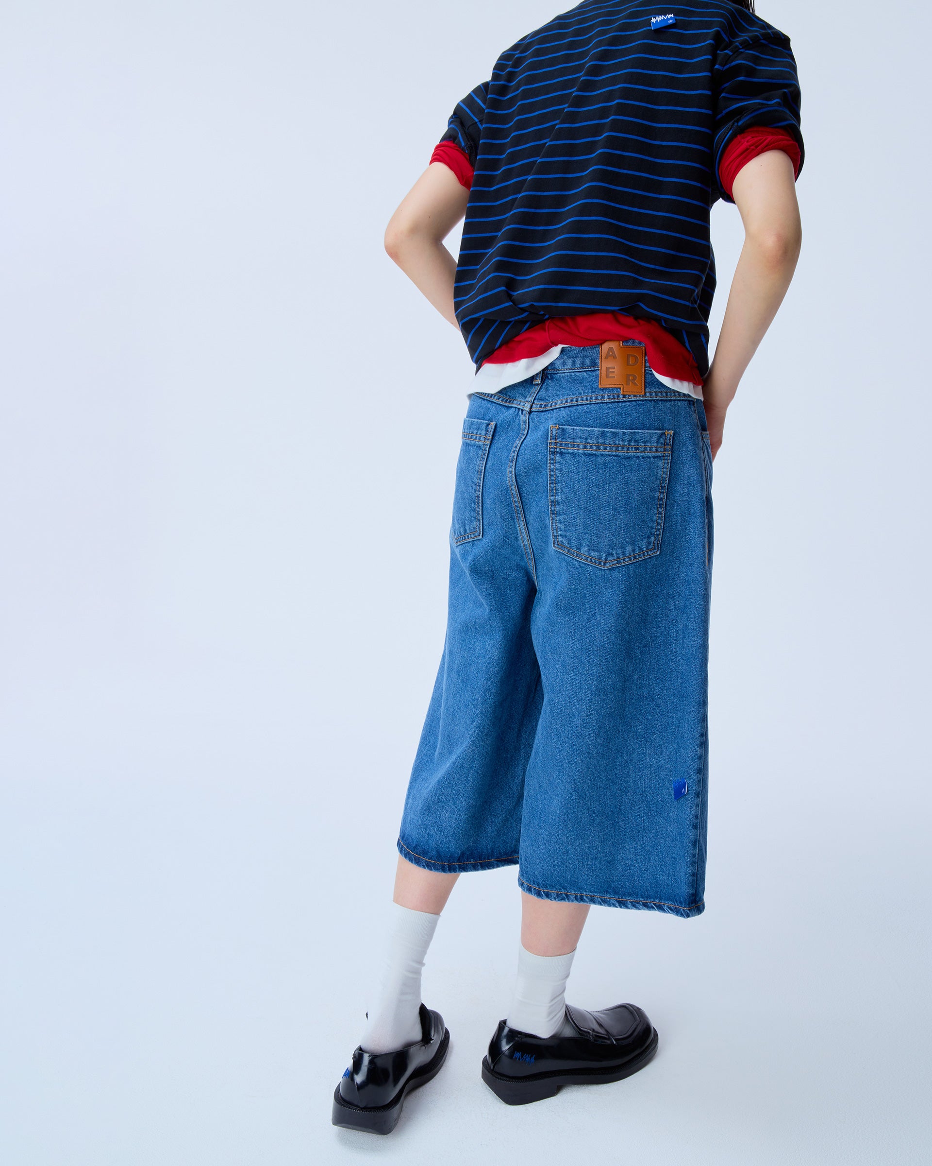 Ader Error - Sig; SV Tag short jeans 01 (Blue) product image 4 | TRAB K-Fashion Australia