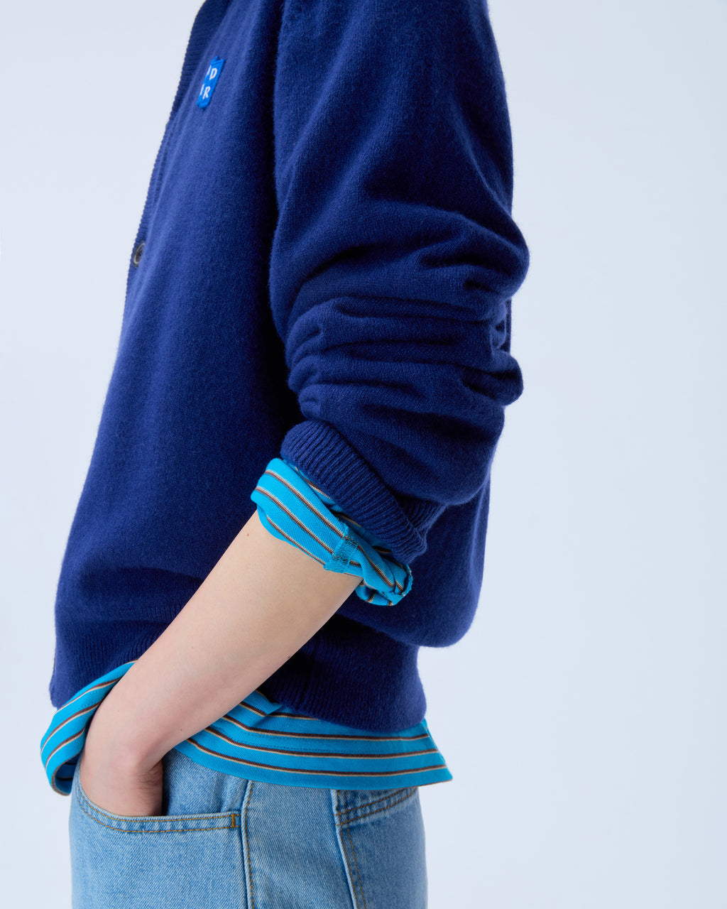 Ader Error - Sig; SV Tag short jeans 01 (Sky Blue) product image 4 | TRAB K-Fashion Australia