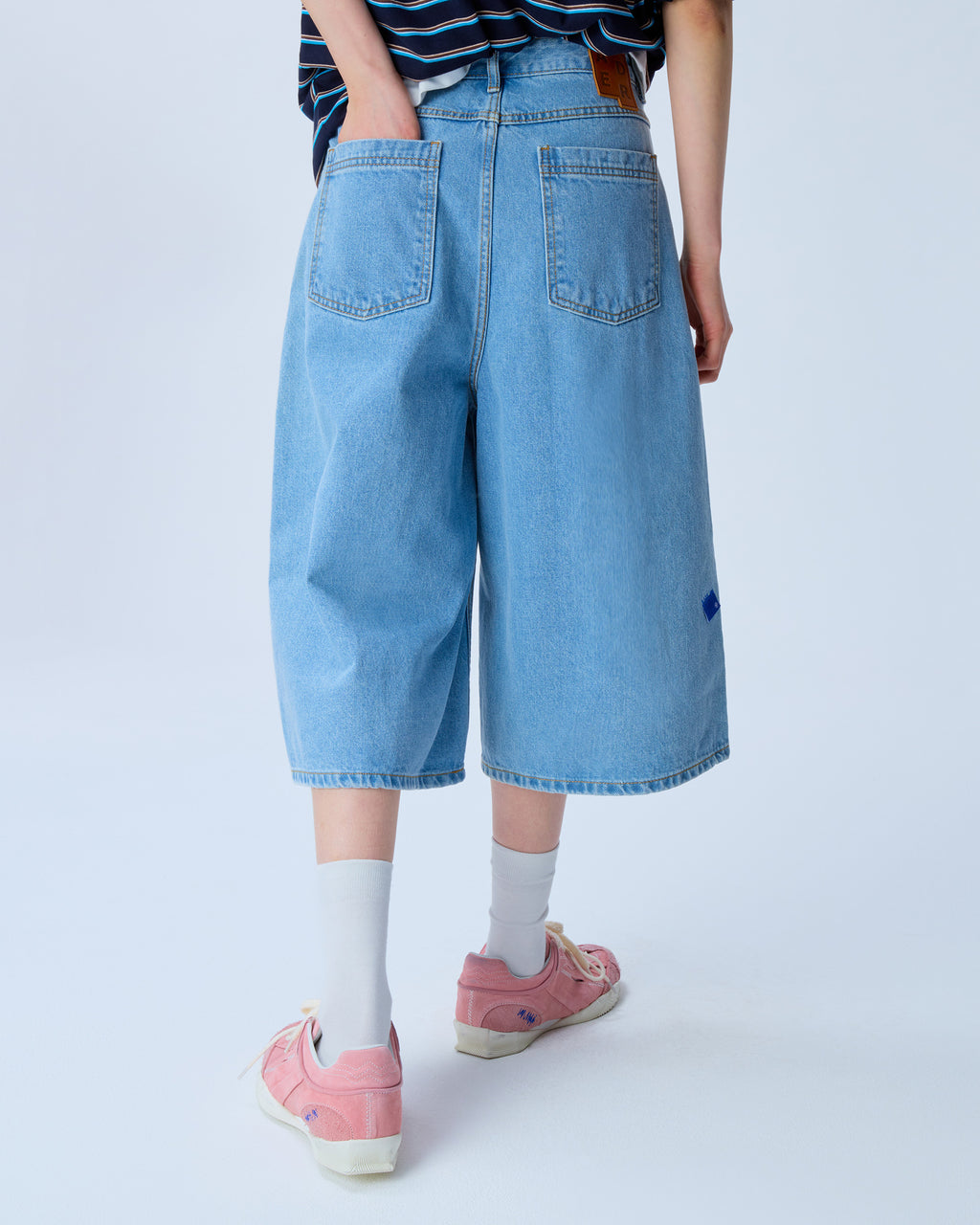 Ader Error - Sig; SV Tag short jeans 01 (Sky Blue) product image 8 | TRAB K-Fashion Australia