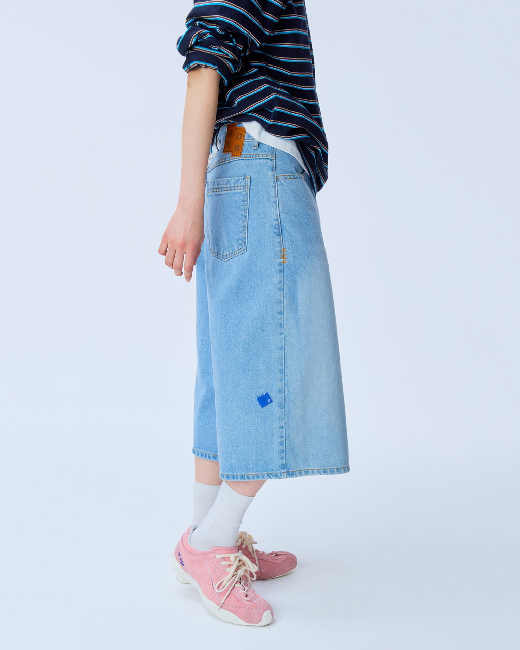 Ader Error - Sig; SV Tag short jeans 01 (Sky Blue) product image 9 | TRAB K-Fashion Australia