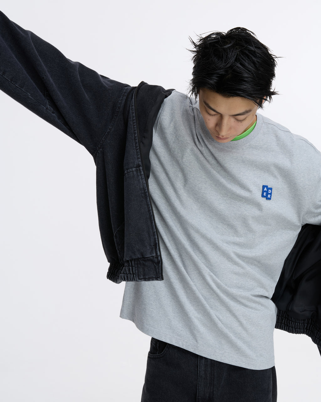 Ader Error - Sig; SV Tag hooded work jacket 01 (Noir) product image 5 | TRAB K-Fashion Australia