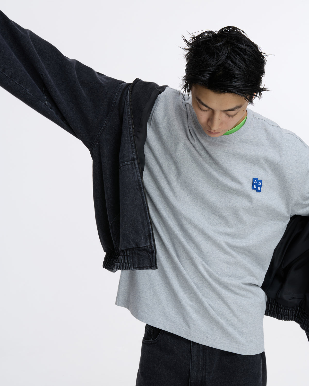 Ader Error - Sig; SV Tag hooded work jacket 01 (Noir) product image 5 | TRAB K-Fashion Australia