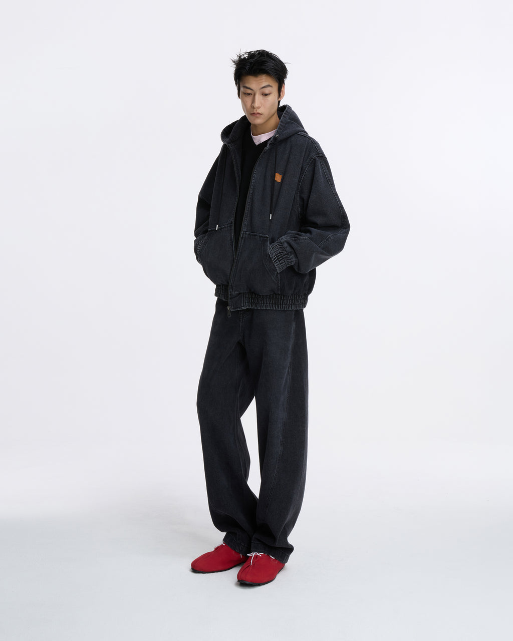 Ader Error - Sig; SV Tag hooded work jacket 01 (Noir) product image 6 | TRAB K-Fashion Australia