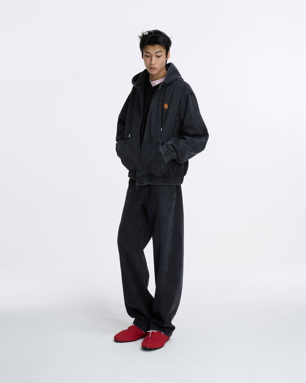 Ader Error - Sig; SV Tag hooded work jacket 01 (Noir) product image 6 | TRAB K-Fashion Australia