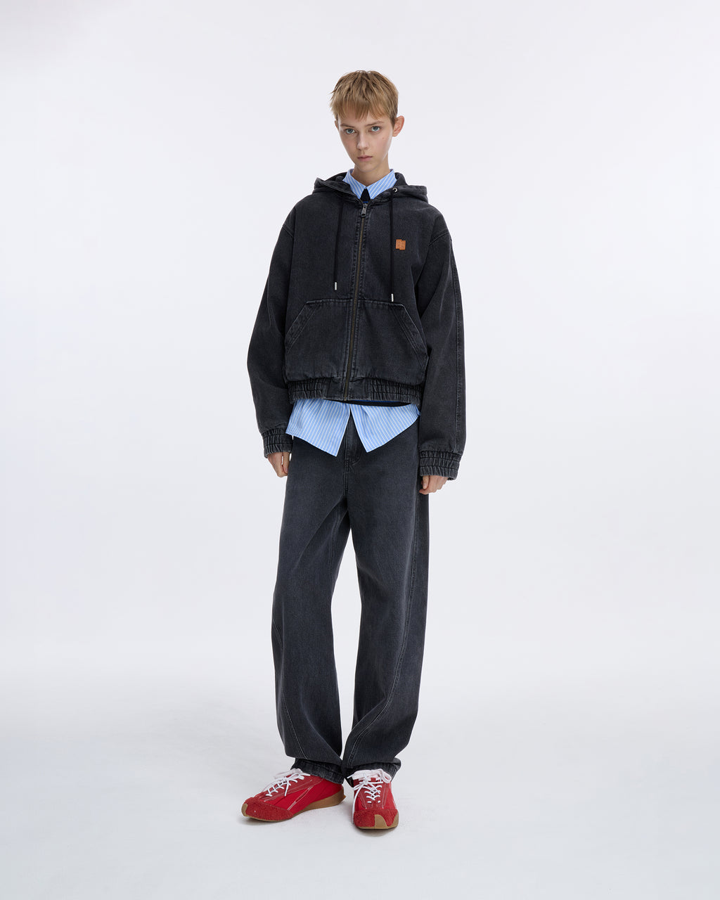 Ader Error - Sig; SV Tag hooded work jacket 01 (Noir) product image 8 | TRAB K-Fashion Australia