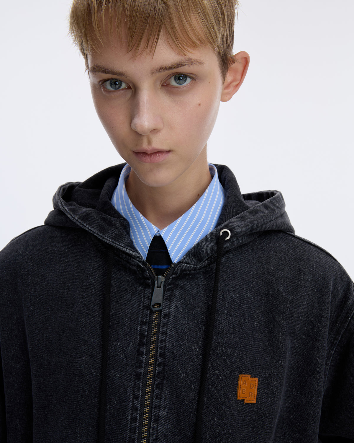 Ader Error - Sig; SV Tag hooded work jacket 01 (Noir) product image 10 | TRAB K-Fashion Australia