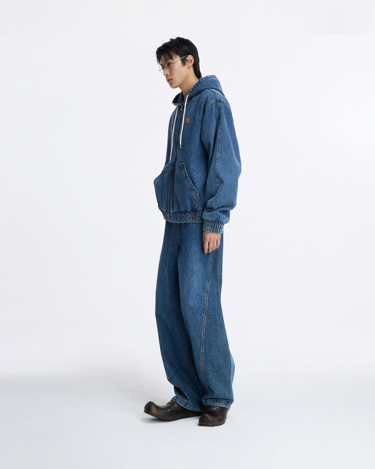 Ader Error - Sig; SV Tag hooded work jacket 01 (Blue) product image 2 | TRAB K-Fashion Australia