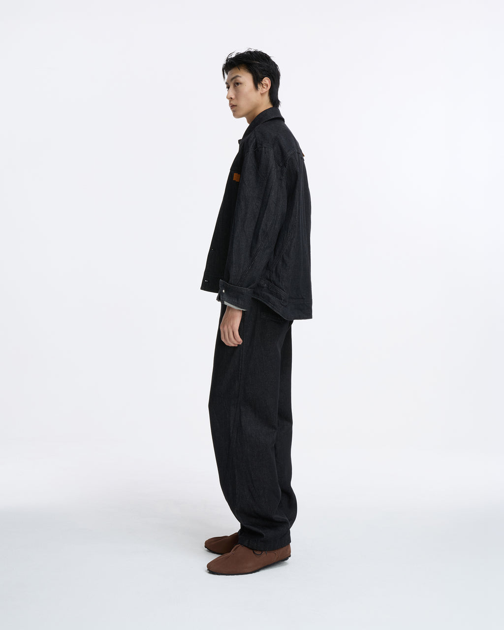 Ader Error - Sig; SV Tag Trucker jacket 01 (Noir) product image 2 | TRAB K-Fashion Australia