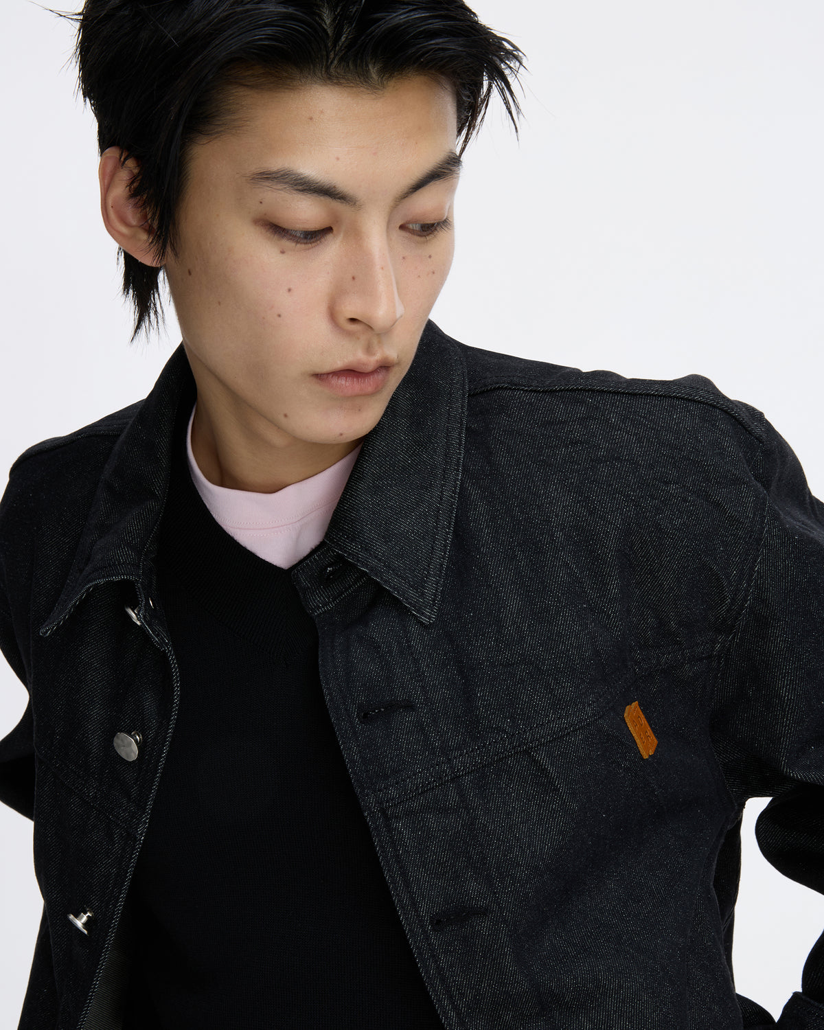 Ader Error - Sig; SV Tag Trucker jacket 01 (Noir) product image 6 | TRAB K-Fashion Australia
