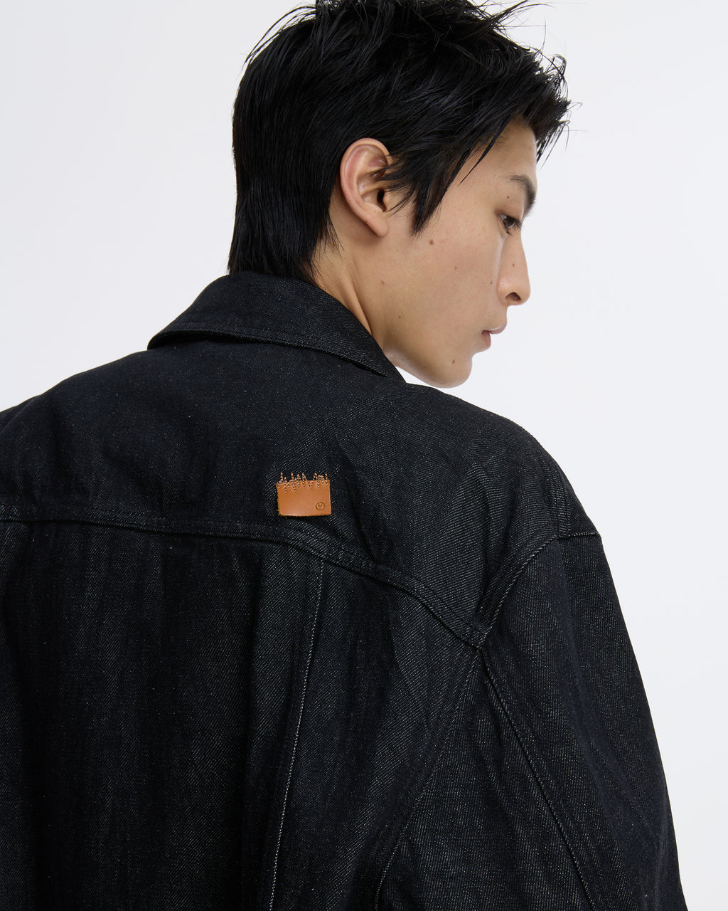 Ader Error - Sig; SV Tag Trucker jacket 01 (Noir) product image 7 | TRAB K-Fashion Australia