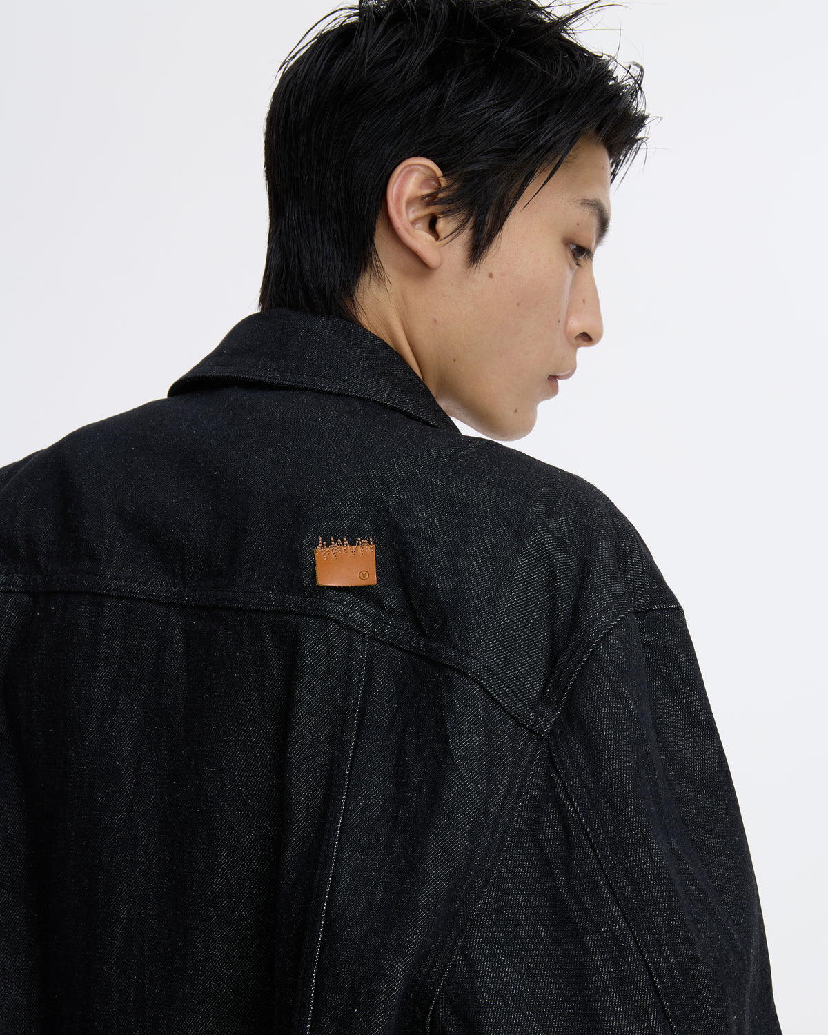 Ader Error - Sig; SV Tag Trucker jacket 01 (Noir) product image 7 | TRAB K-Fashion Australia
