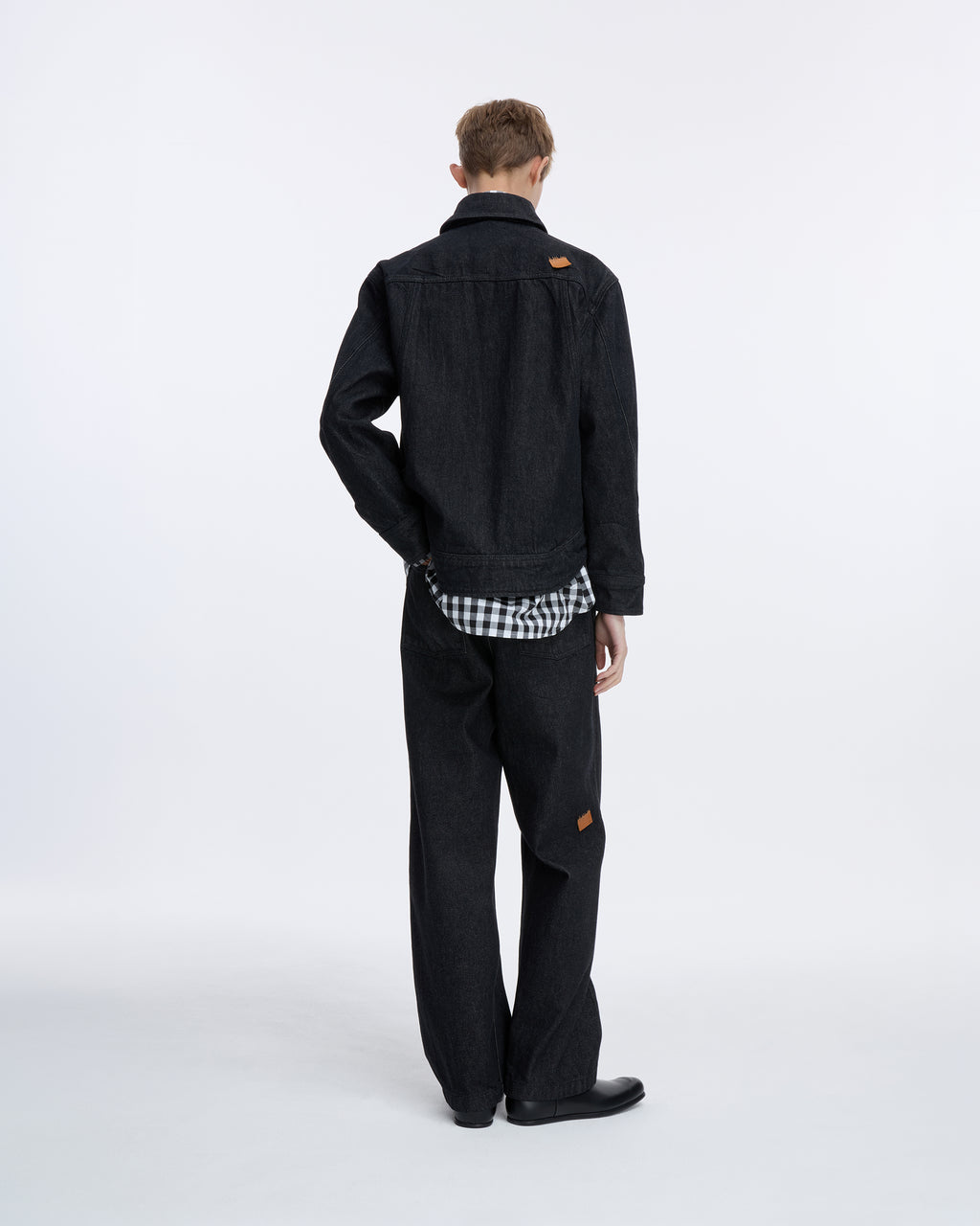 Ader Error - Sig; SV Tag Trucker jacket 01 (Noir) product image 10 | TRAB K-Fashion Australia
