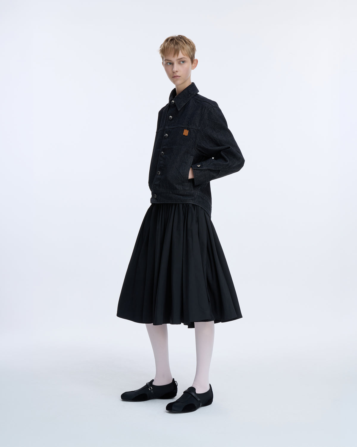 Ader Error - Sig; SV Tag Trucker jacket 01 (Noir) product image 13 | TRAB K-Fashion Australia