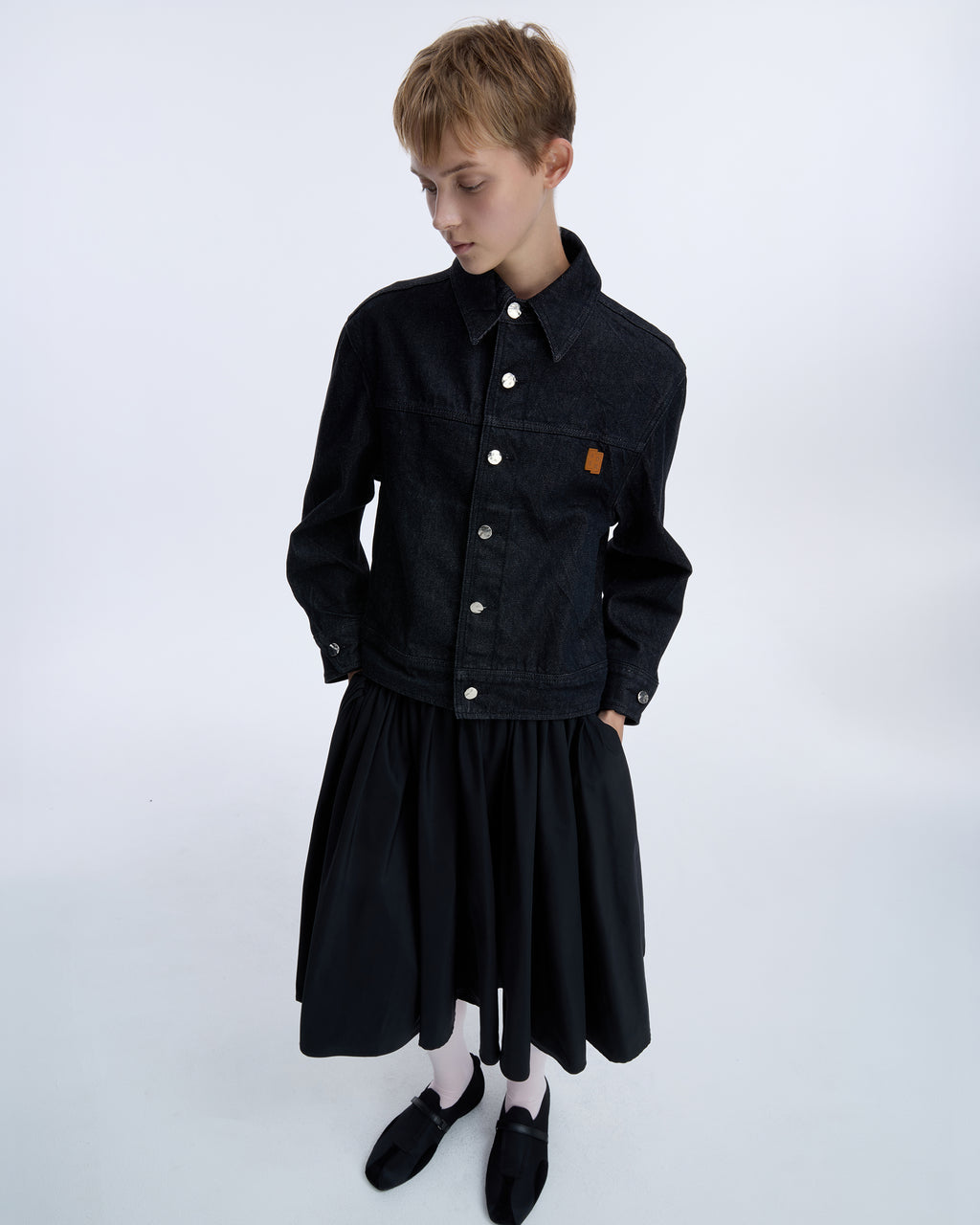 Ader Error - Sig; SV Tag Trucker jacket 01 (Noir) product image 14 | TRAB K-Fashion Australia
