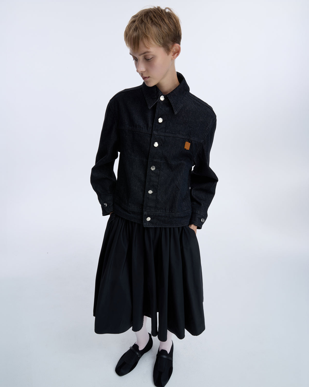 Ader Error - Sig; SV Tag Trucker jacket 01 (Noir) product image 14 | TRAB K-Fashion Australia