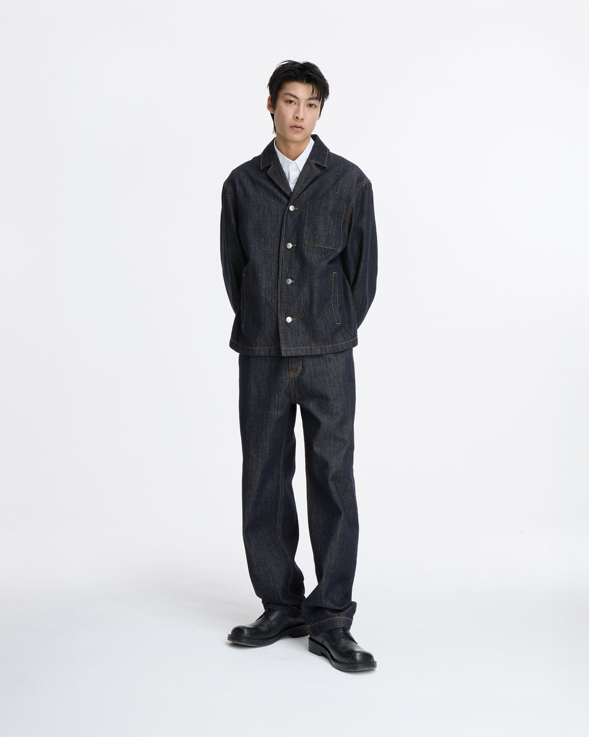 Ader Error - Sig; SV Tag Denim blazer 01 (Noir) product image 1 | TRAB K-Fashion Australia