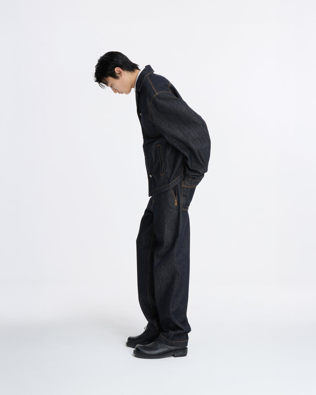 Ader Error - Sig; SV Tag Denim blazer 01 (Noir) product image 2 | TRAB K-Fashion Australia