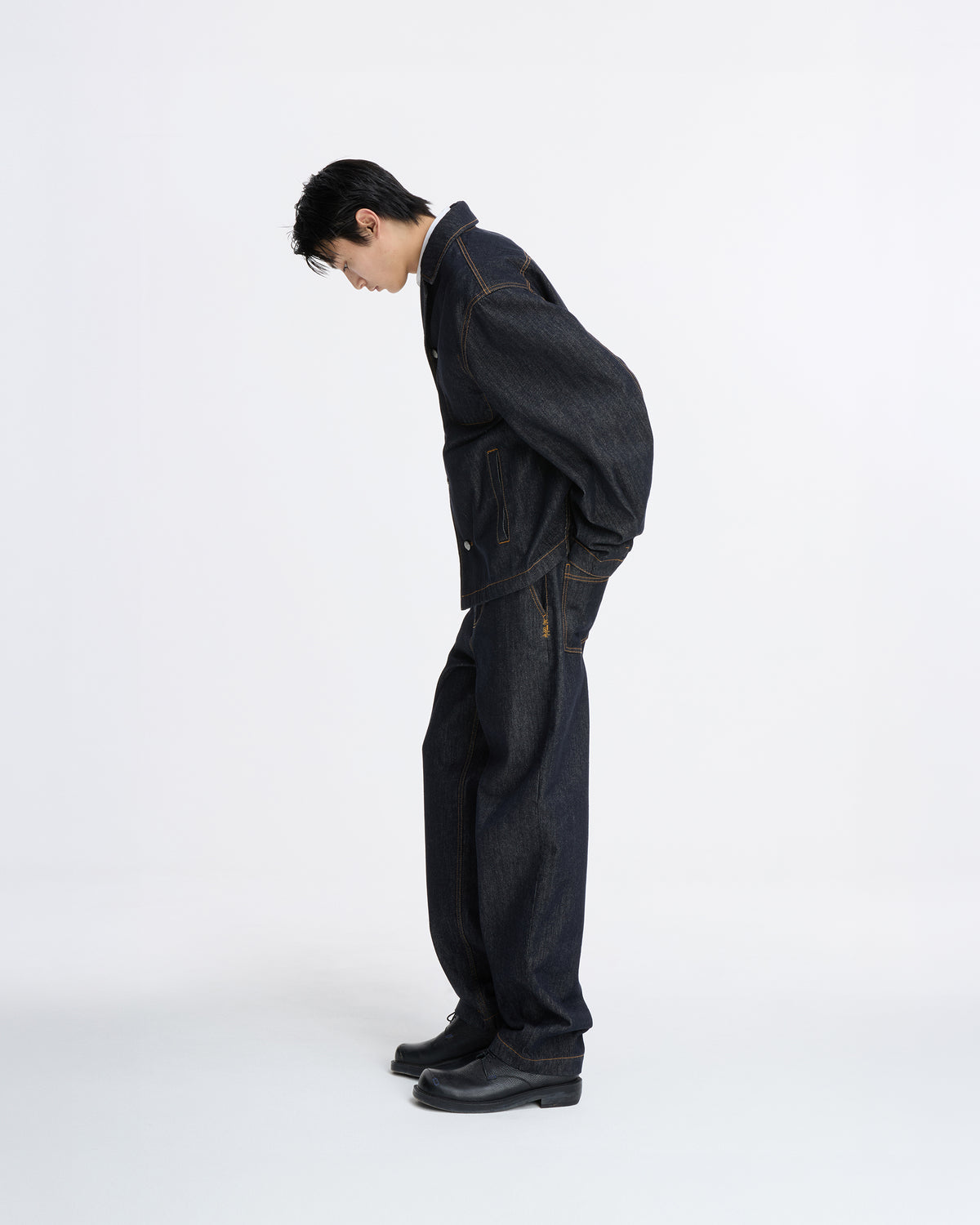 Ader Error - Sig; SV Tag Denim blazer 01 (Noir) product image 2 | TRAB K-Fashion Australia