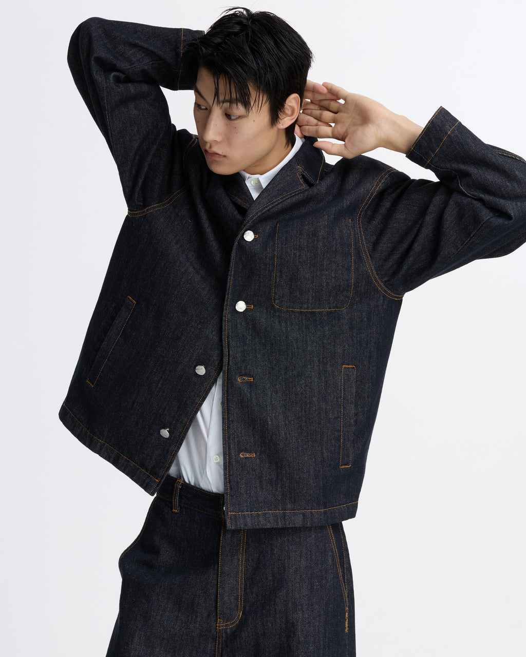 Ader Error - Sig; SV Tag Denim blazer 01 (Noir) product image 4 | TRAB K-Fashion Australia
