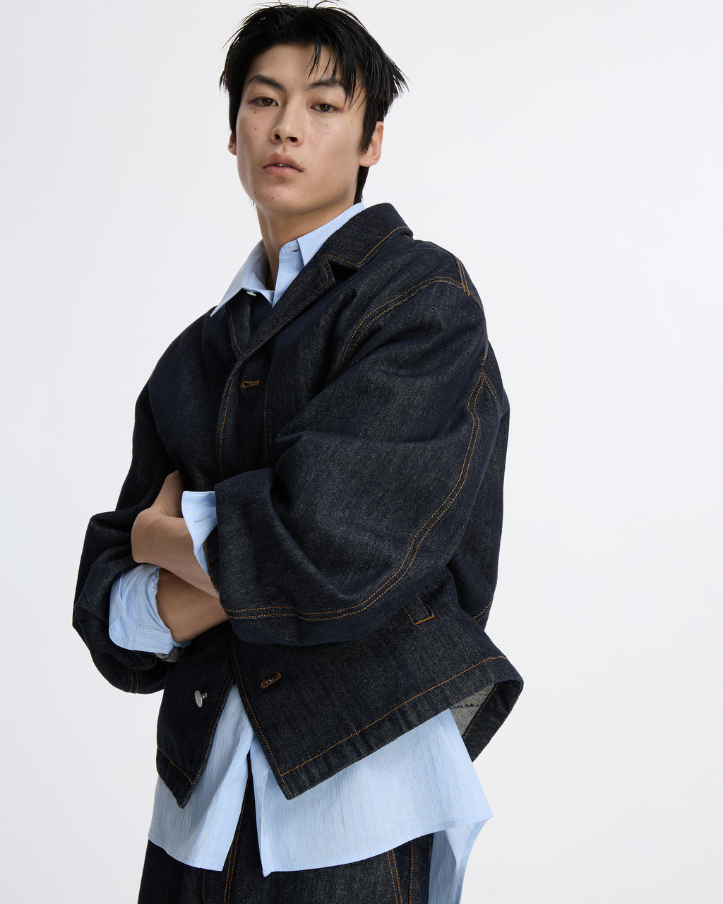 Ader Error - Sig; SV Tag Denim blazer 01 (Noir) product image 8 | TRAB K-Fashion Australia