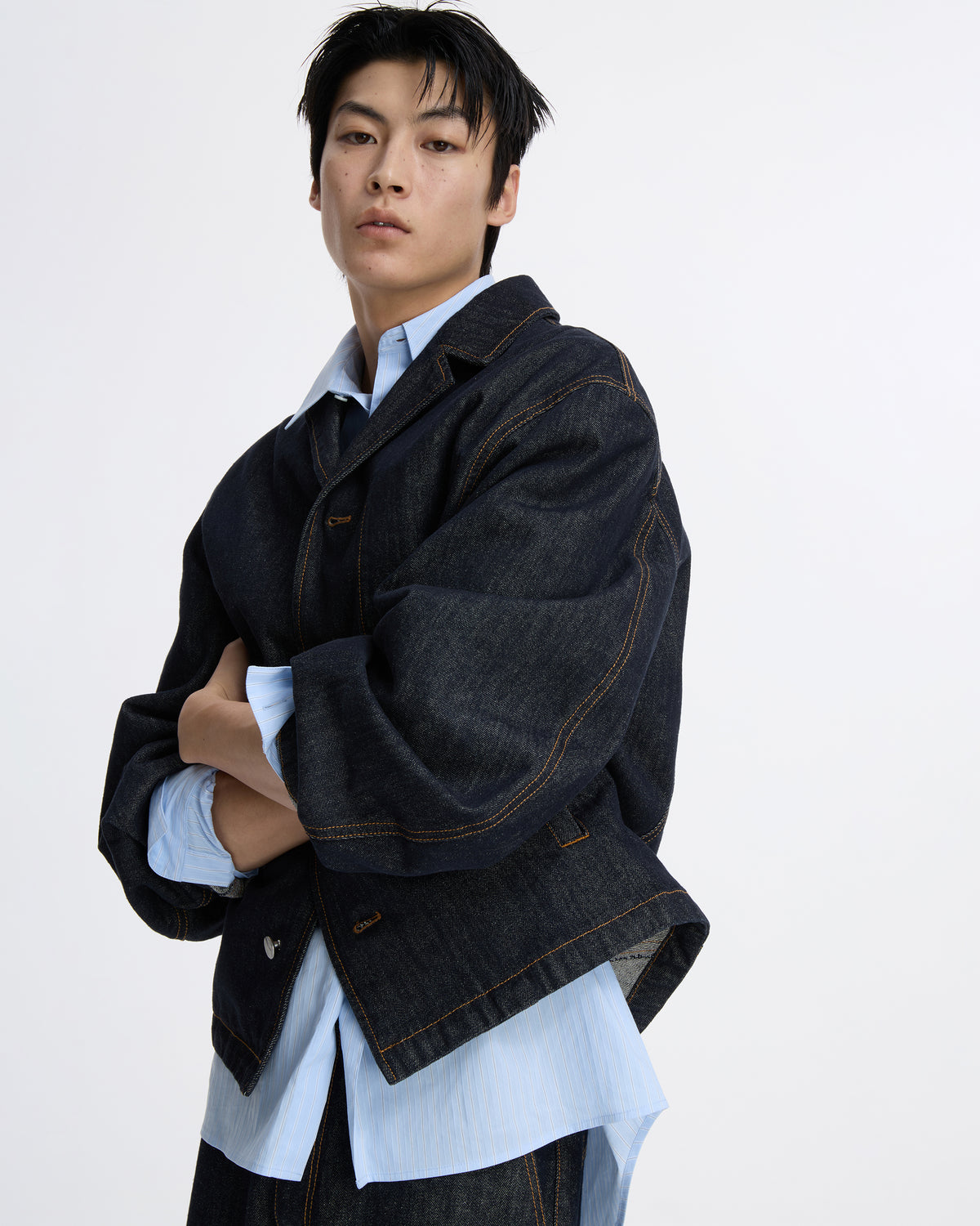 Ader Error - Sig; SV Tag Denim blazer 01 (Noir) product image 8 | TRAB K-Fashion Australia