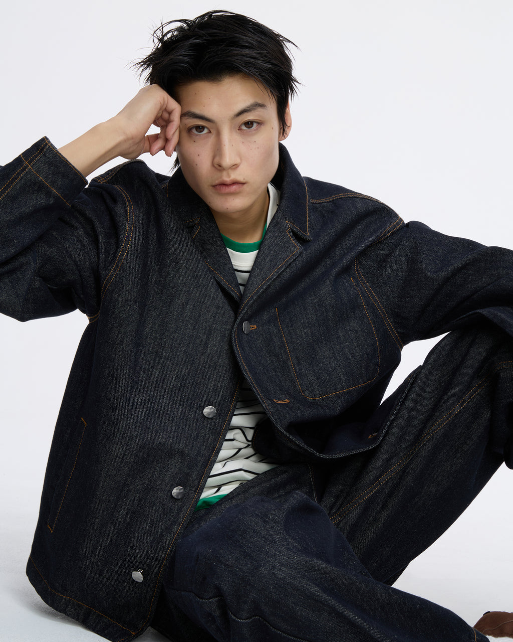 Ader Error - Sig; SV Tag Denim blazer 01 (Noir) product image 9 | TRAB K-Fashion Australia