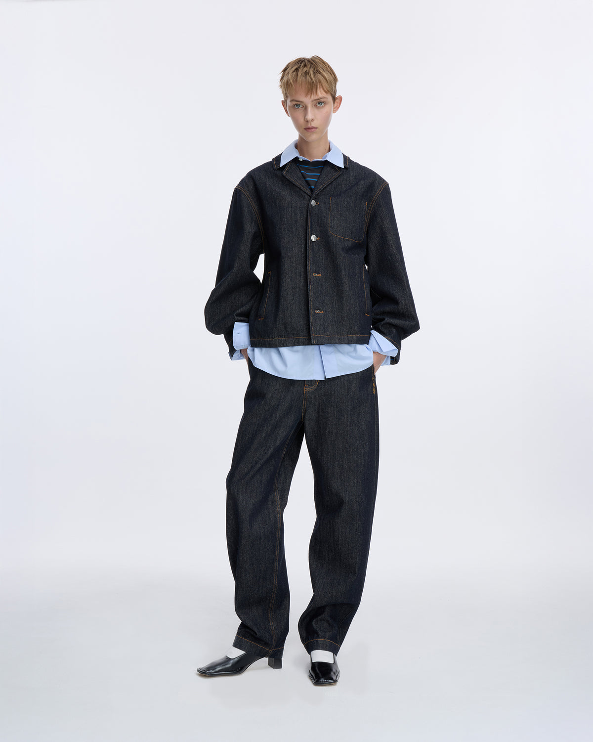 Ader Error - Sig; SV Tag Denim blazer 01 (Noir) product image 11 | TRAB K-Fashion Australia