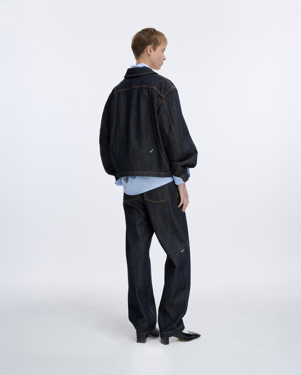 Ader Error - Sig; SV Tag Denim blazer 01 (Noir) product image 12 | TRAB K-Fashion Australia